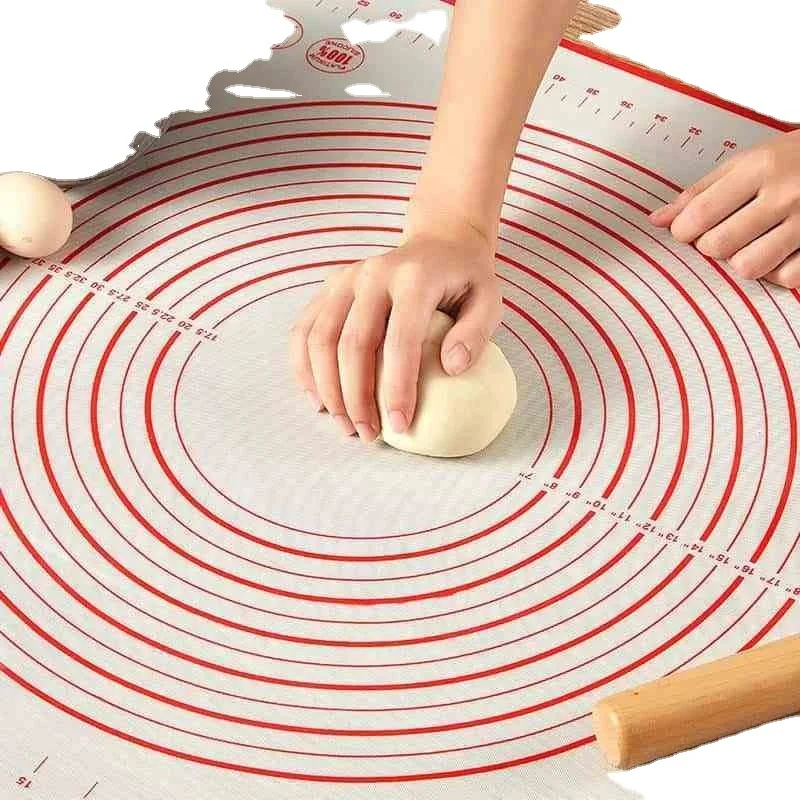 

Custom Multipurpose Countertop Protector Bakeware Non Stick Sheet Silicone Pastry Rolling Pin Baking Mat For Rolling Dough