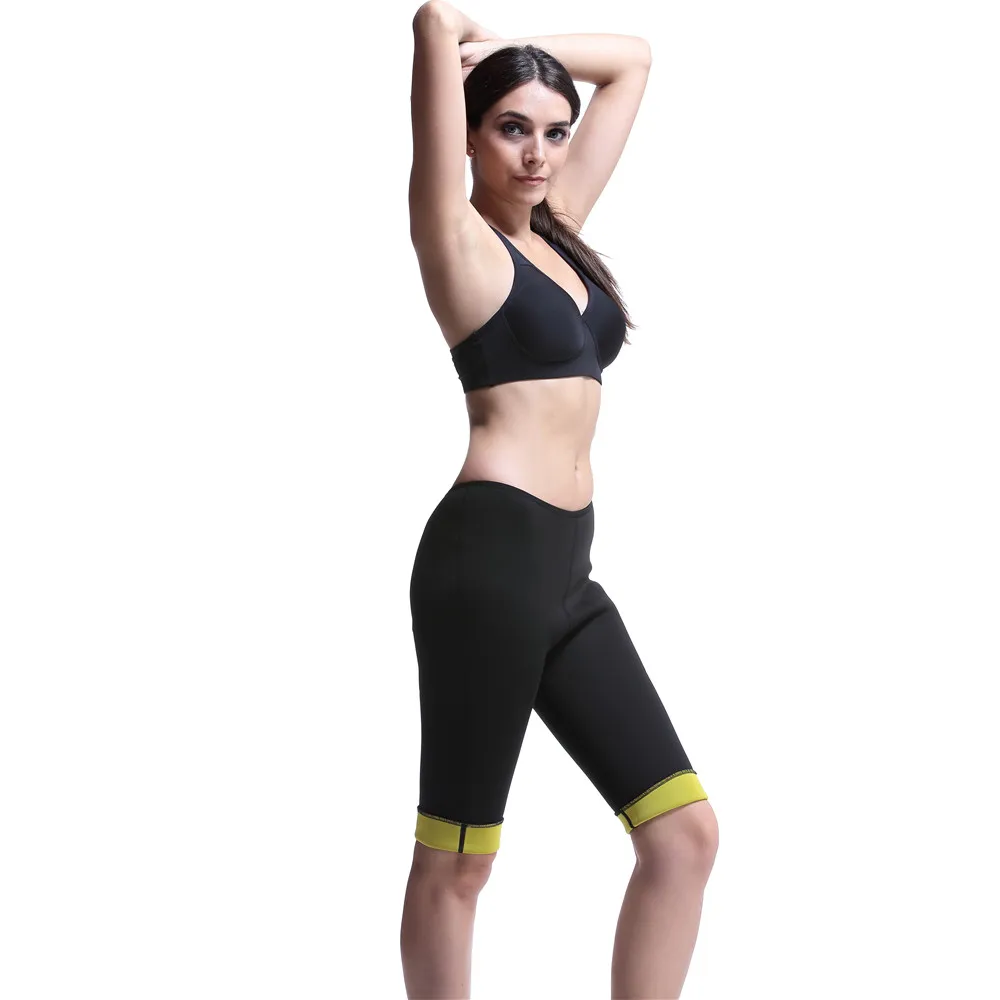 

No Smell Women's Thermo Slimming Sweat Sauna Pants Neoprene Yoga Leggings, Black
