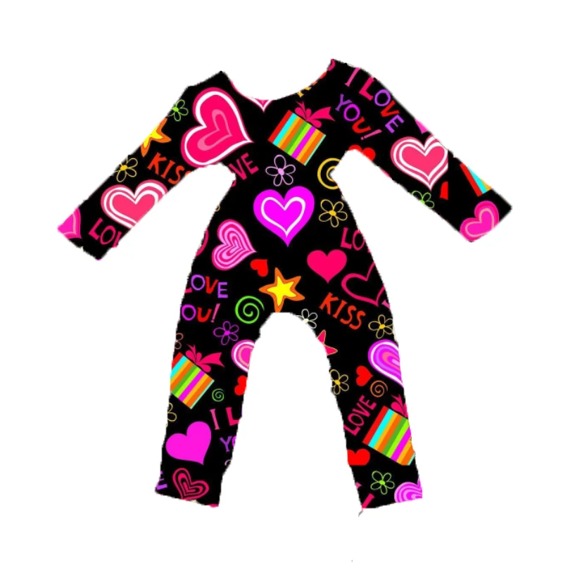 

Valentine Day Kids Clothing Long Sleeve Newborn Love Printed Toddler Baby Romper boutique clothing kids, Picture shows