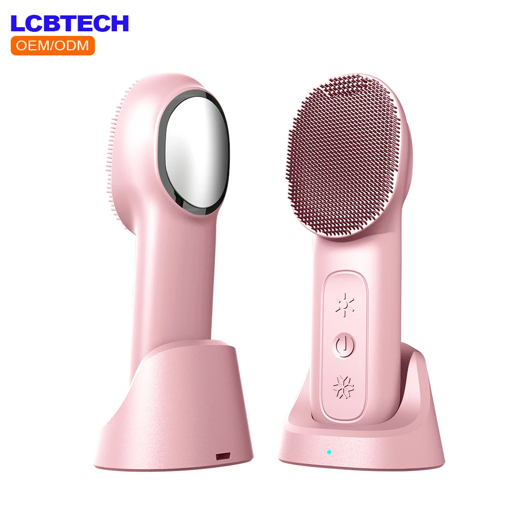 

New Arrivals Customized Portable 3-IN-1 Vibrating Home Use Tool Skin Care Massage Face Scrubber Pore Deep Facial Cleansing Brush