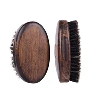 

Top sale Szczotka do Brody Drewniana Kartacz Wenge 11.5cm vintage color beard brush with wild boar bristles wooden beard brush