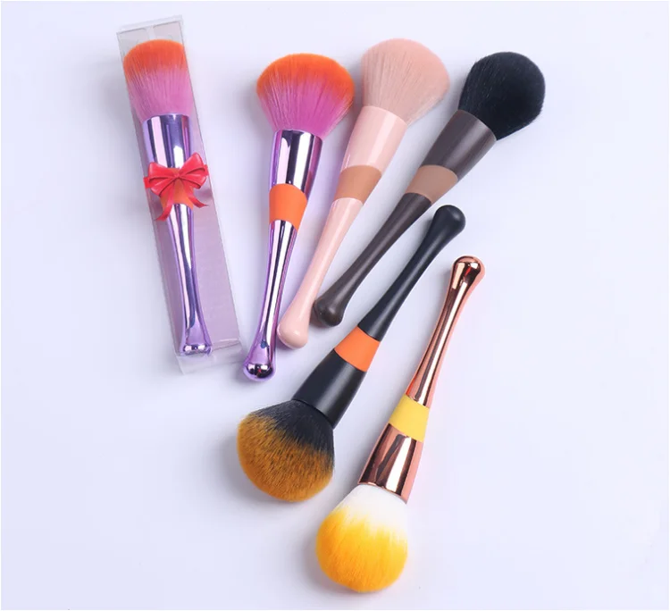 

single brush loose powder makeup brush cleaner and dryer plastic handle makeup brush