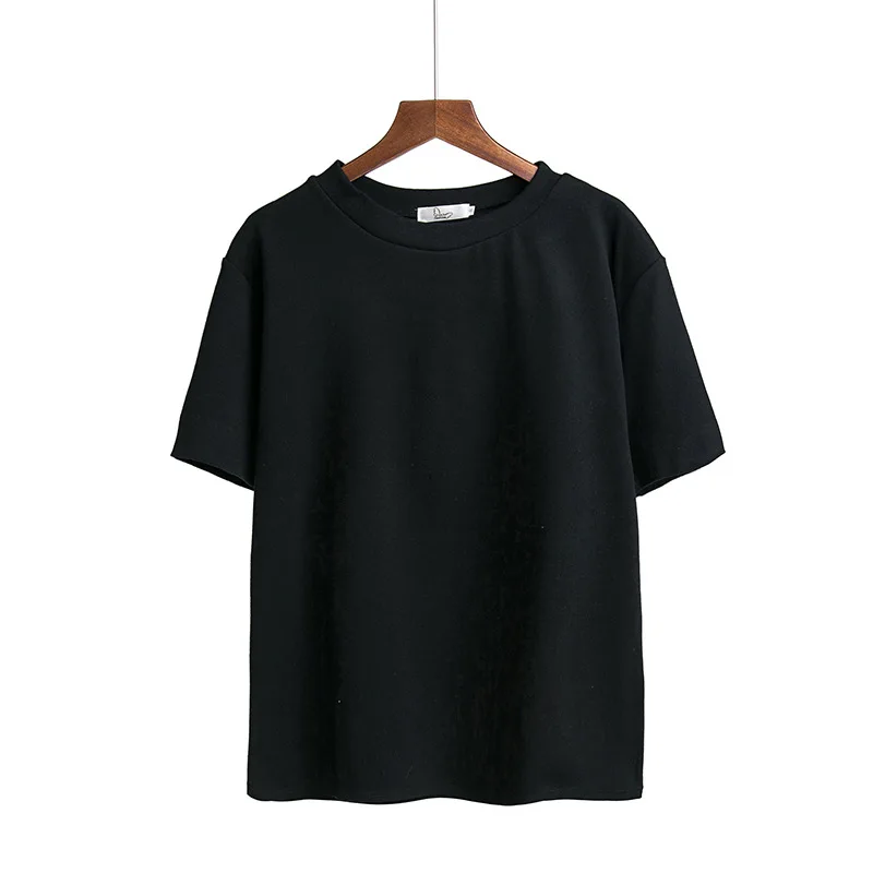 

2021 Summer Street Fashion Simple Solid Color Cheap Short Sleeve T-shirt