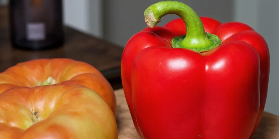 Colorful red peppers