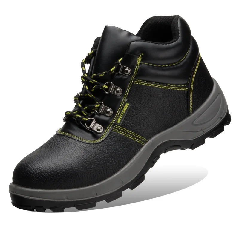 

Genuine Leather Industrial Safety Shoes For Men Working PU/PU injection sole Cheap Price