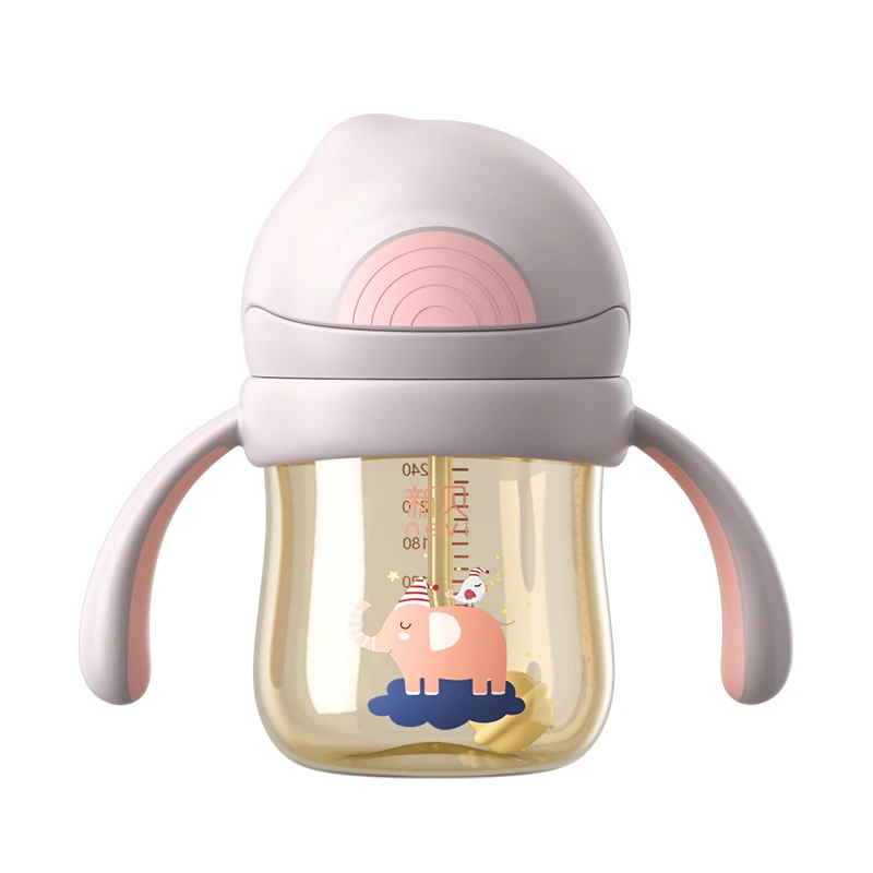 

New Design Baby Drinking Cup Multi-function PPSU Food Grade Baby Training Bottle, Optional