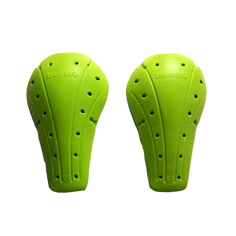 

Memory Foam Knee And Elbow Protector For Motorcycle Jacket YF Beetle Insert Protectors For Leather Suit, Green, yellow