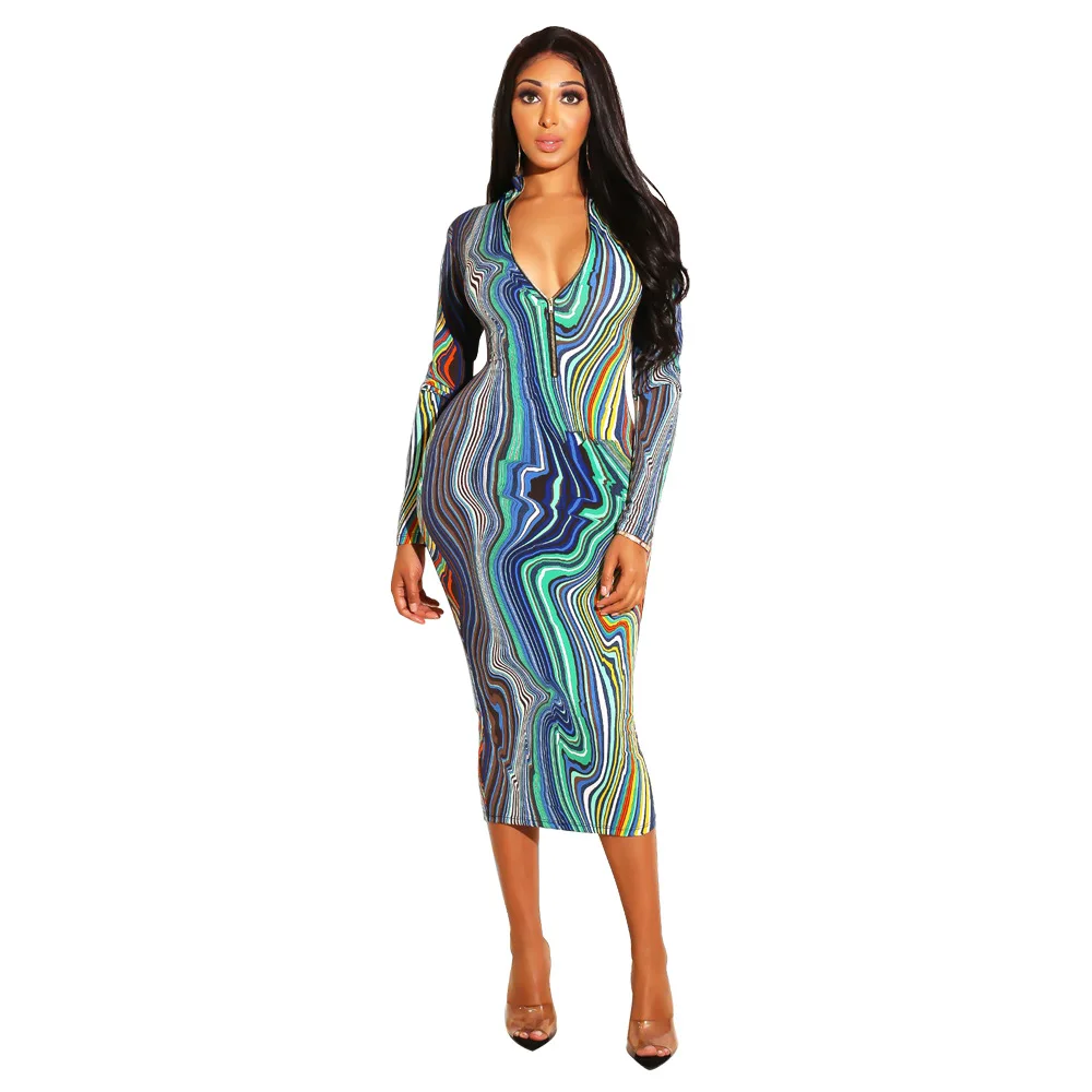 

X9111 plus size women dresses summer woman clothing sexy dress ladies wholesale dropshipping multicolor dress New fashionable