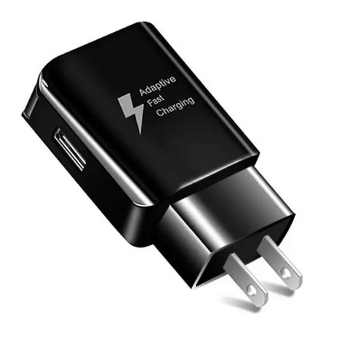 

Wireless charger round REK5d fast charging travel adapter for s10, Black white