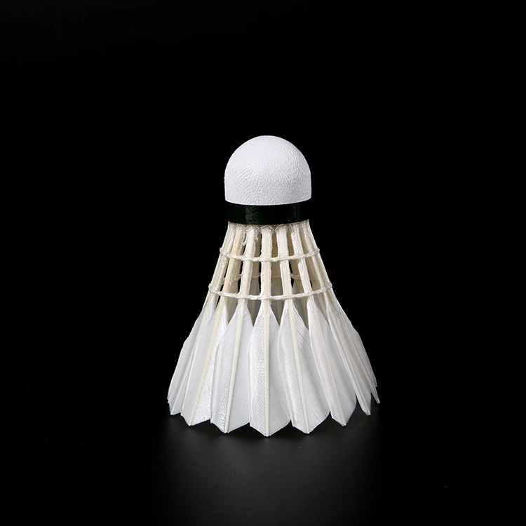 

white outdoor badminton shuttlecock duck feather