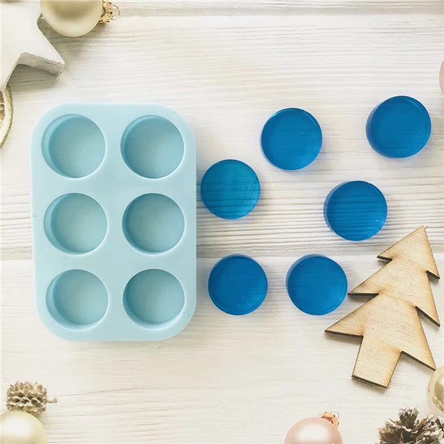 

B931 DIY Shiny Epoxy Silicone Small Round Pop Socket Circle Grip Mold, Stock or customized