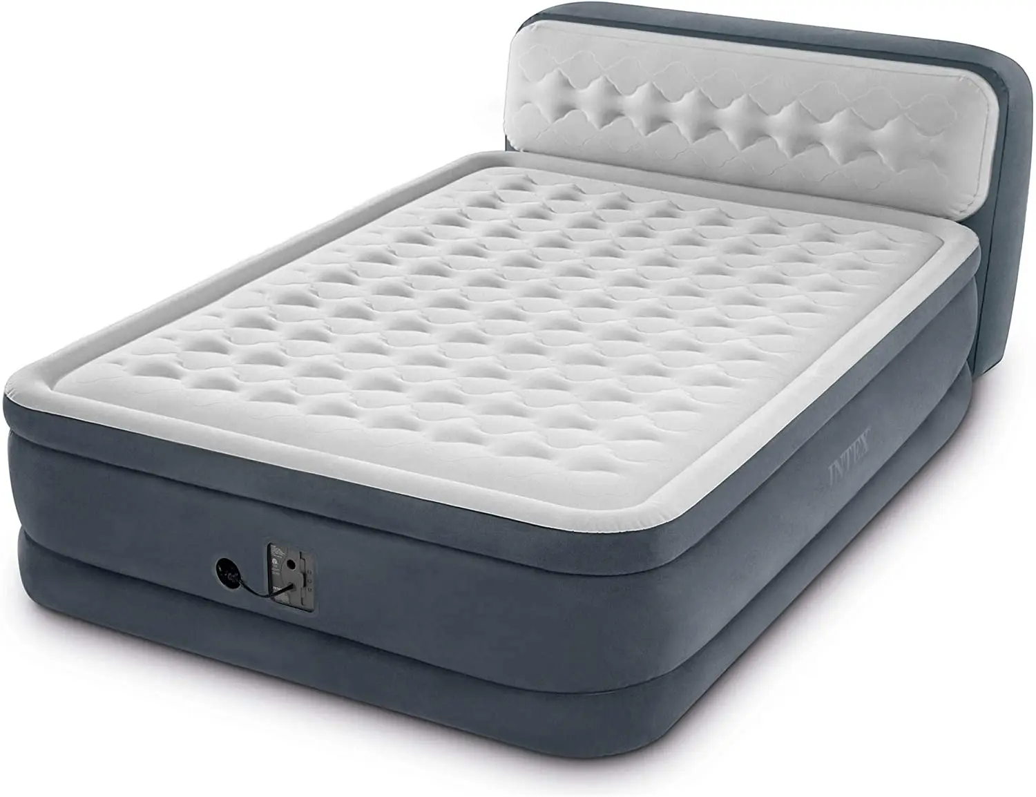 WOQI Backrest Pulls Comfortable Inflatable Bed Built-in Household Electric Pump with Headboard