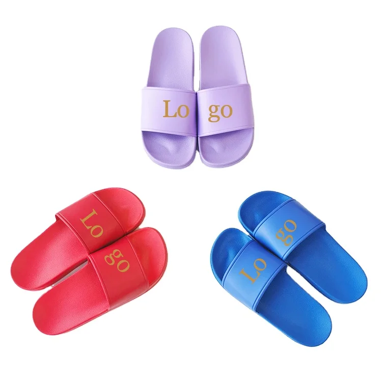

Spring and summer blue male slippers Stock man indoor outdoor slides beach bathroom plastic PVC anti-slip slipper sandals, Blank/customized/print