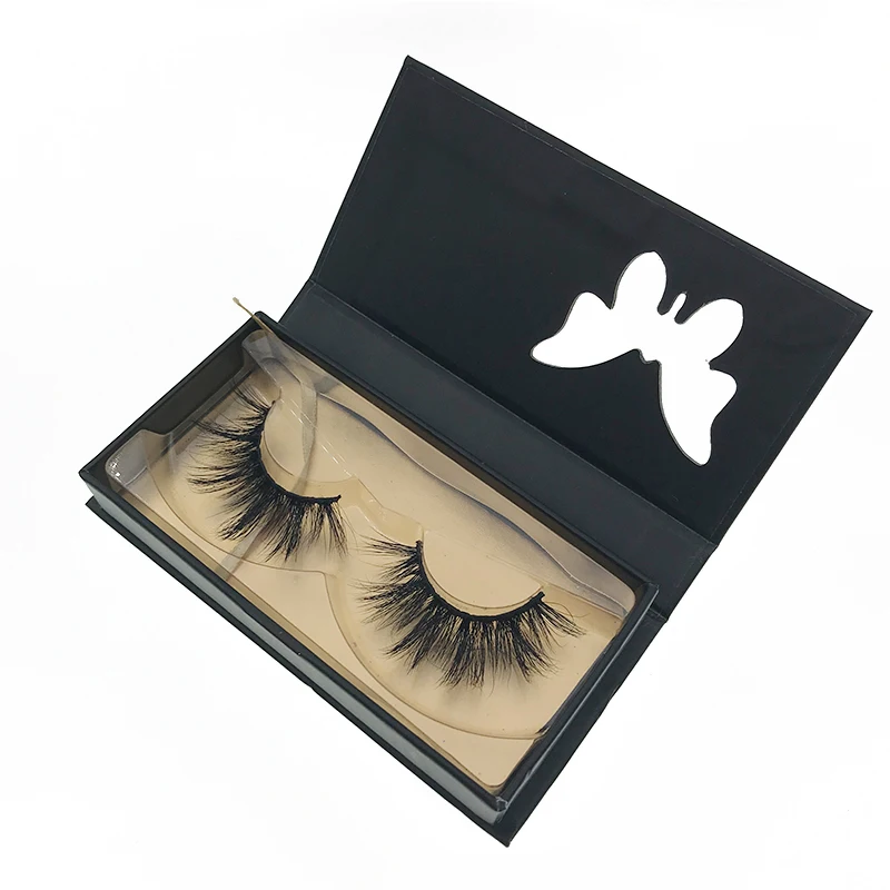 

3D silk eyelashes Wholesale faux Mink Eyelash Mink effect 3D silk Lashes false eyelashes, Black