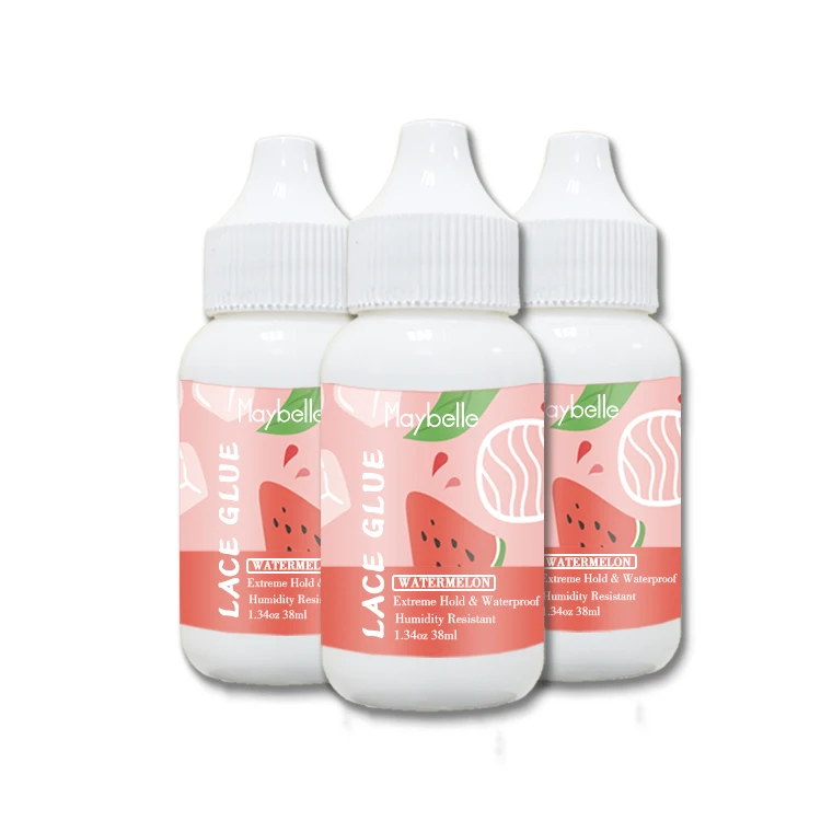 

Watermelon Scent Waterproof Sweat Resistant And Long Lasting Hold Invisible Adhesive Scented Hair Lace Glue, White