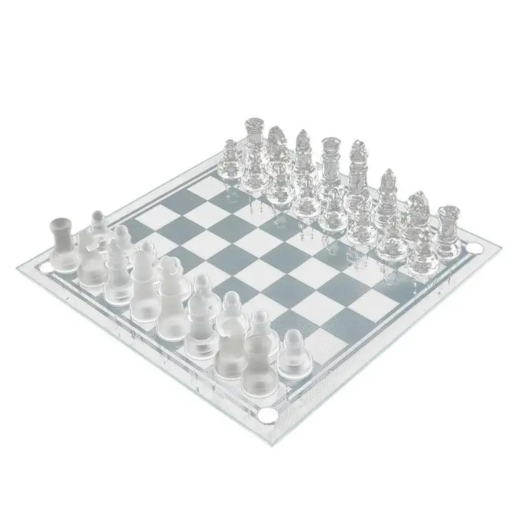 

K9 Glass Chess Small Medium International Chess Board Game transparent ornaments puzzle game set
