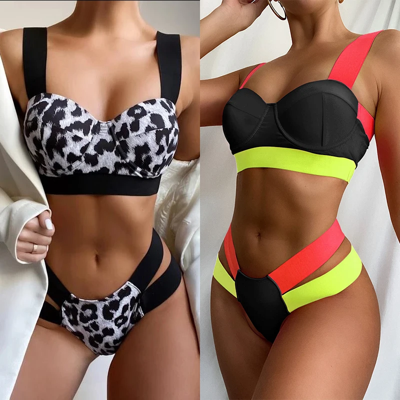 

Ladymate ODM/OEM Biquini Maillot de bain Push Up Bikini sets Women Two Piece Bandage swimSuits Summer Beach Bathing Suits