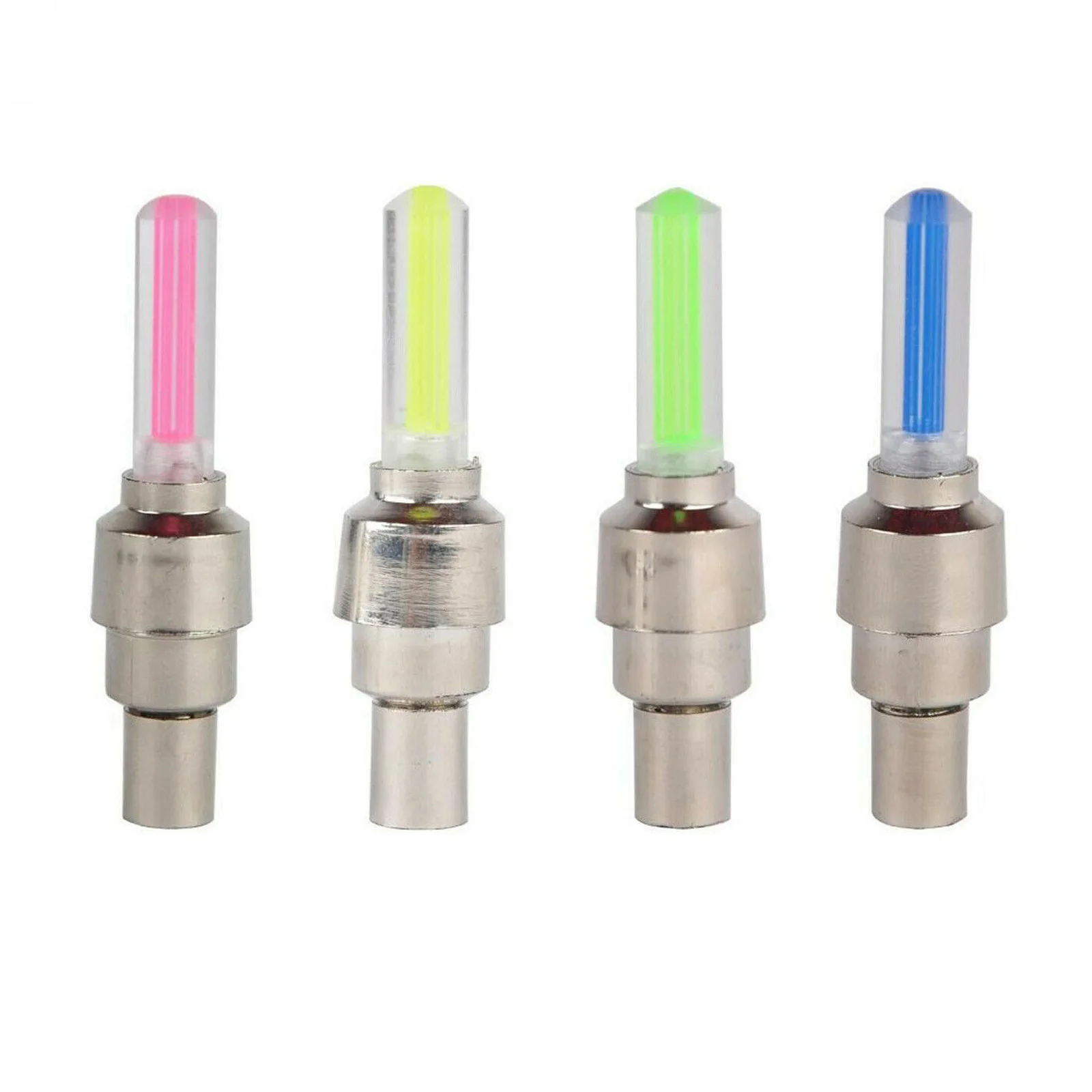 

Flash LED Tyre Wheel Valve Cap Light Waterproof Car Bicycle Motorcycle, Colorful