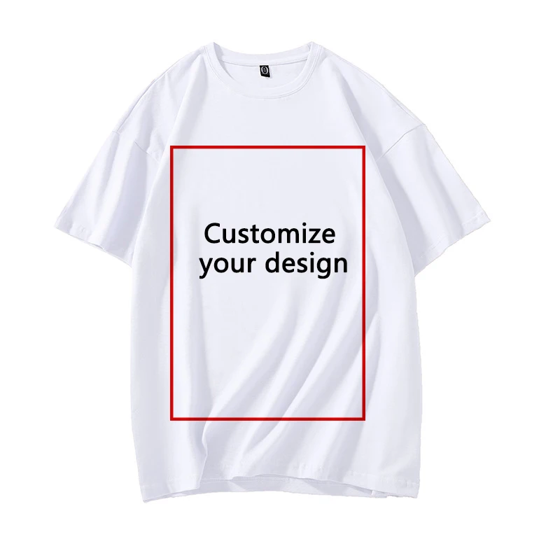 

Custom T-Shirt Personalized Text or Design Shirt custom white tshirt printing unisex