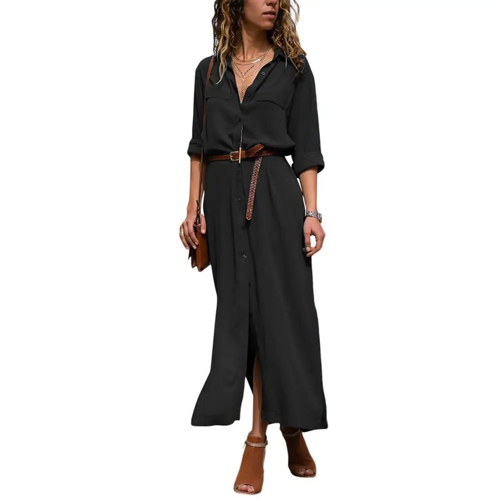 

Women New Long Dress Big Sleeve V Neck Sexy Waist Band Boho Fashion Print Flower Clothing, Picture