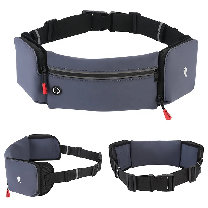 

Sport Outdoor Running Waist Bag Waterproof Mobile Phone Holder Jogging Belt Belly Bag Women Gym Fitness Bag, Black / gray