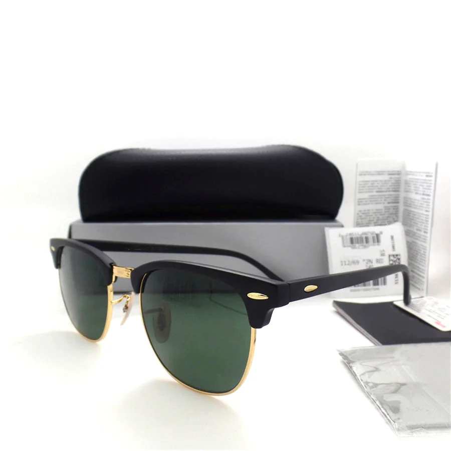 

3016 Sunglasses Ray Band Glass Lens Sun Glasses for Men and Women Luxury Brand designer Fashion Branded Sunglasses with Box