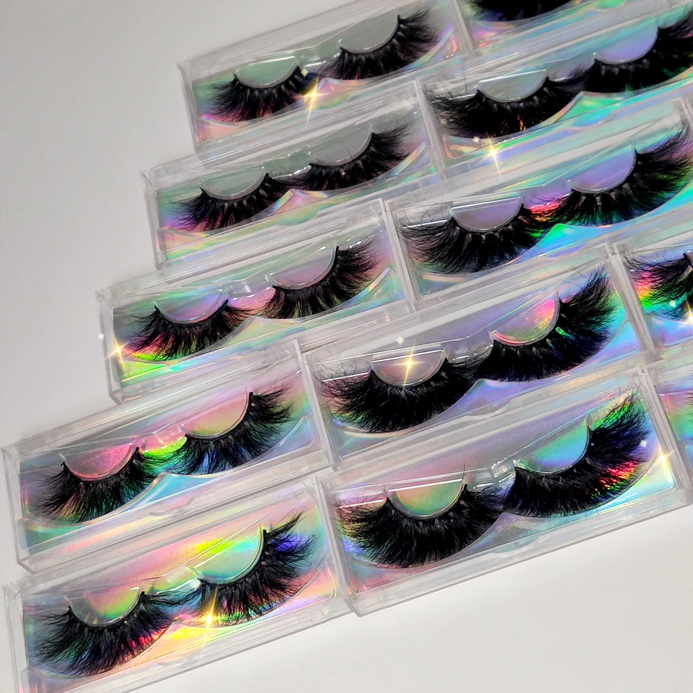 

Free sample top quality lashes eyelashes mink 25mm private label wholesale 25mm 5d mink eyelash, Natural black