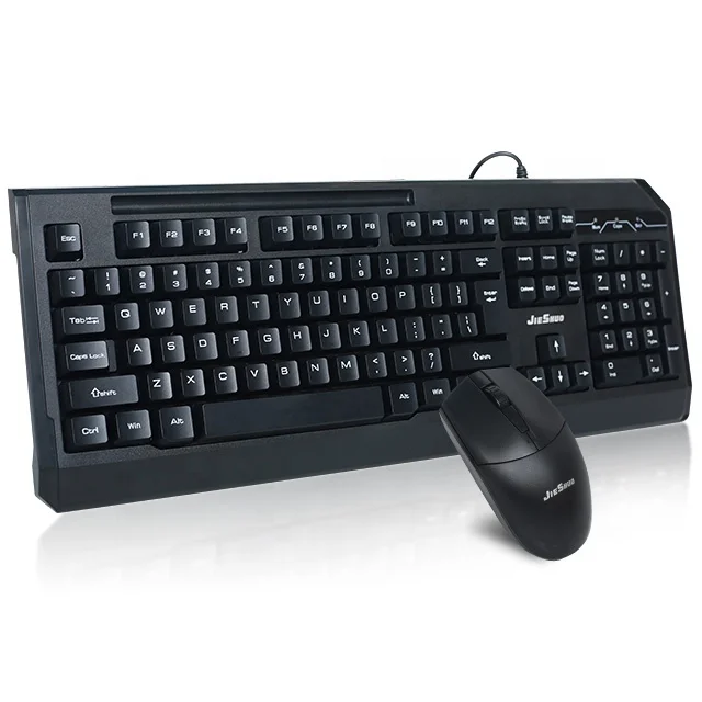 

Jieshuo computer office pc gaming gamer mouse keyboard set usb sensitive keyboard and mouse combo