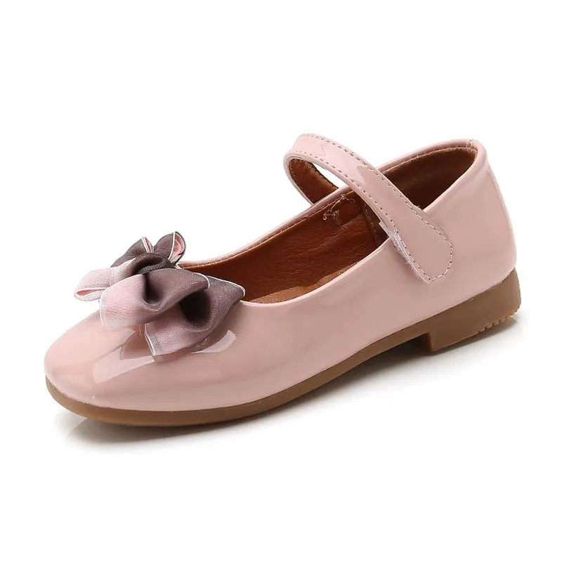 

GD9001 wholesale HOOK & LOOP children bowknot flat dress shoes girl casual walking shoes fashion girl shoes, 4 color ways
