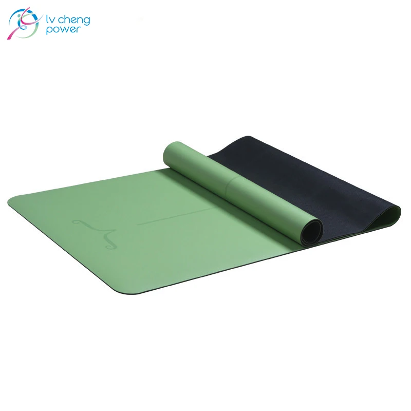 

Eco Friendly 100% Natural Rubber Custom Design PU Yoga mat, Blue