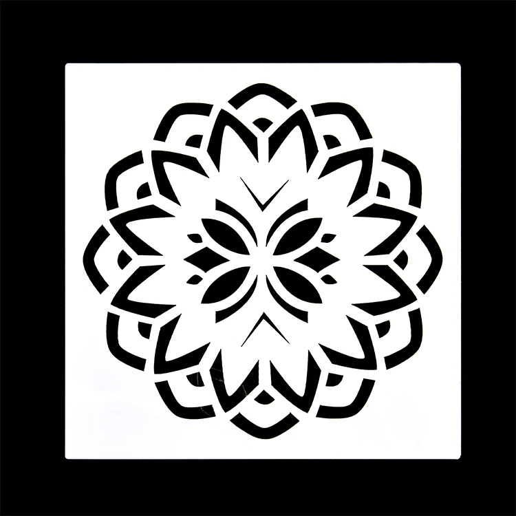 
Wholesale PET Wall Decor Stencil Set Painting Stencil 16 pcs Reusable Mandala Stencils 
