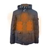 High quality custom made warm long sleeve men down jacke with duck down inside for winter