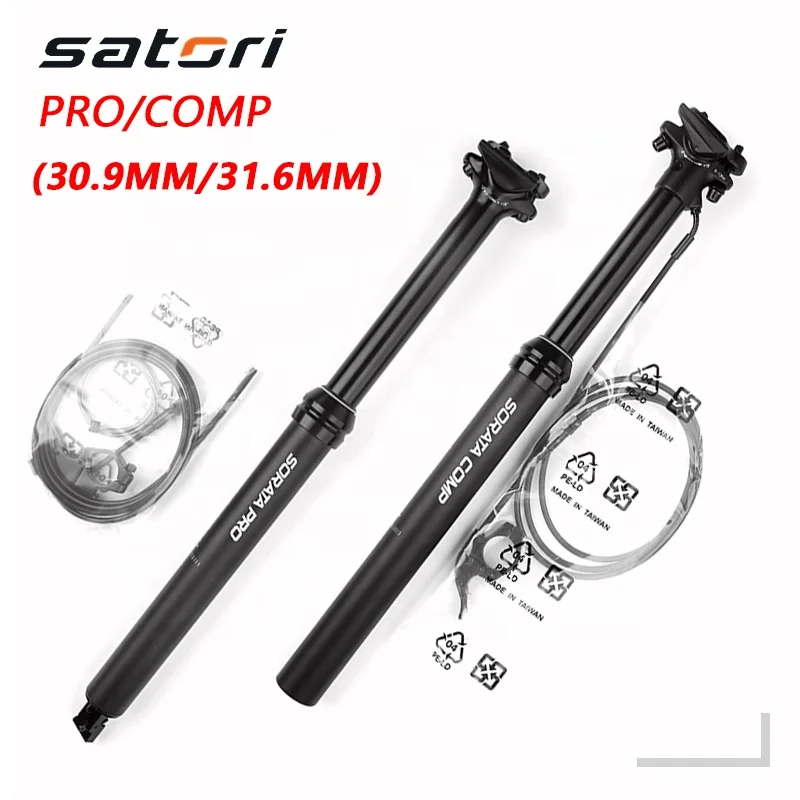 

Hot-selling authentic satori Mtb dropper seatpost height adjustable in 2021 bicycle seatpost 27.2 28.6 30.9 31.6 33.9