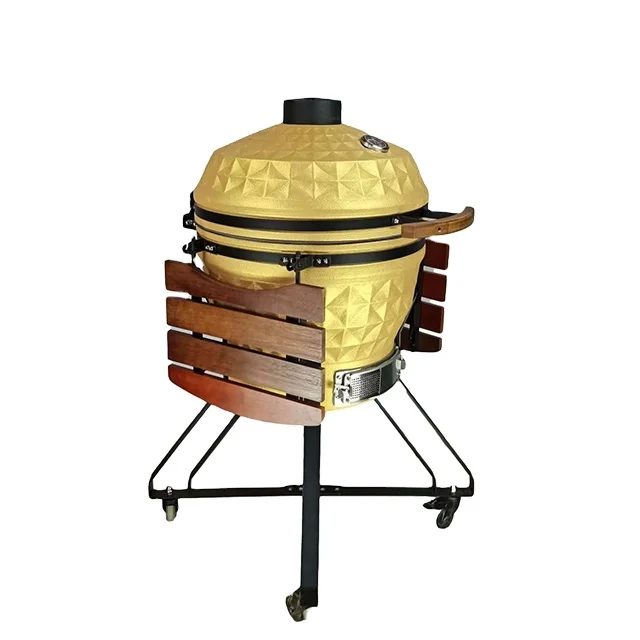 

AUPLEX Kamado  XL Classic Ceramic Diamond Pattern metal Chicken Sitter Kamado, Colors kamado