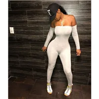 

Hot Fashion Plus size long sleeve women rompers yoga bodycon womens one piece jumpsuit wholesale woman 2019