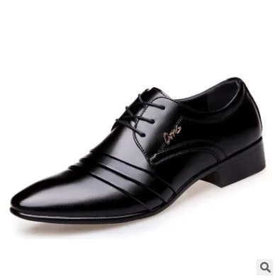 

New Non-slip British Style Business Leather Shoes Dress Shoes For Men, 2 colors/oem