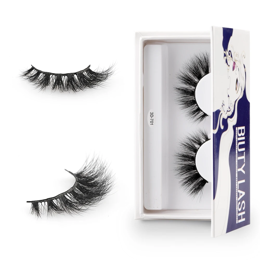 

Luxury 3D Package Box Private Label 25mm 3d 5d Mink Eye Eyelash Lashes, Black color