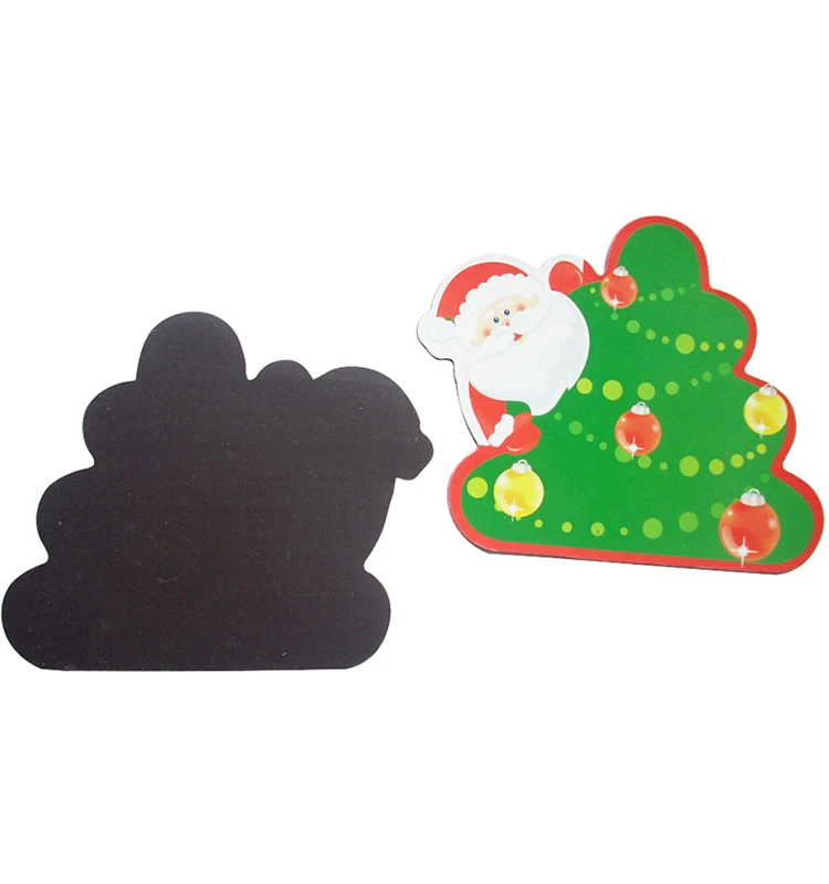 

Christmas promotion gifts paper fridge magnet / Beautiful Christmas printing paper refrigerator magnet