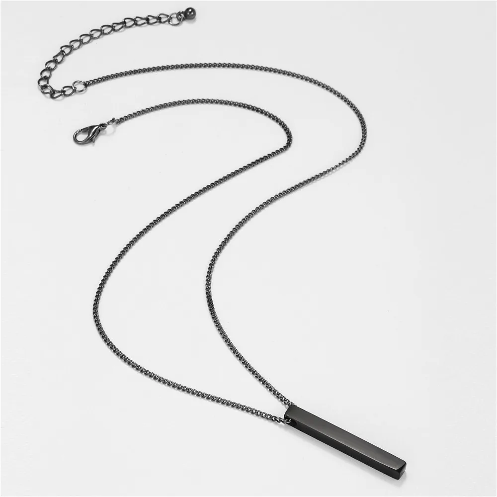 

Wholesale durable goods titanium pendant stainless steel necklace design jewelry men, Gold/blcak/silver