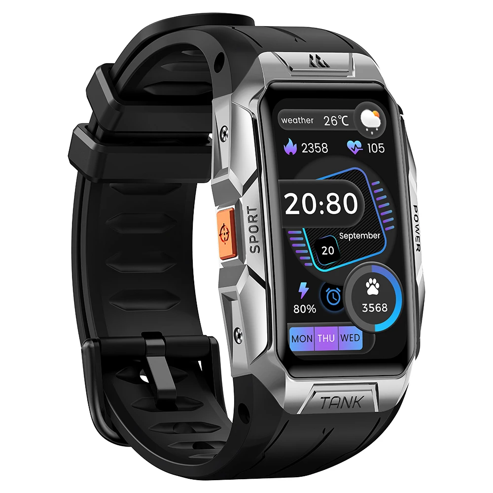

Offical 10ATM KOSPET TANK X1 Smart Bracelet 1.47'' Amoled Screen 70 Sports Modes with Heart Rate Blood Oxygen Smart Watch
