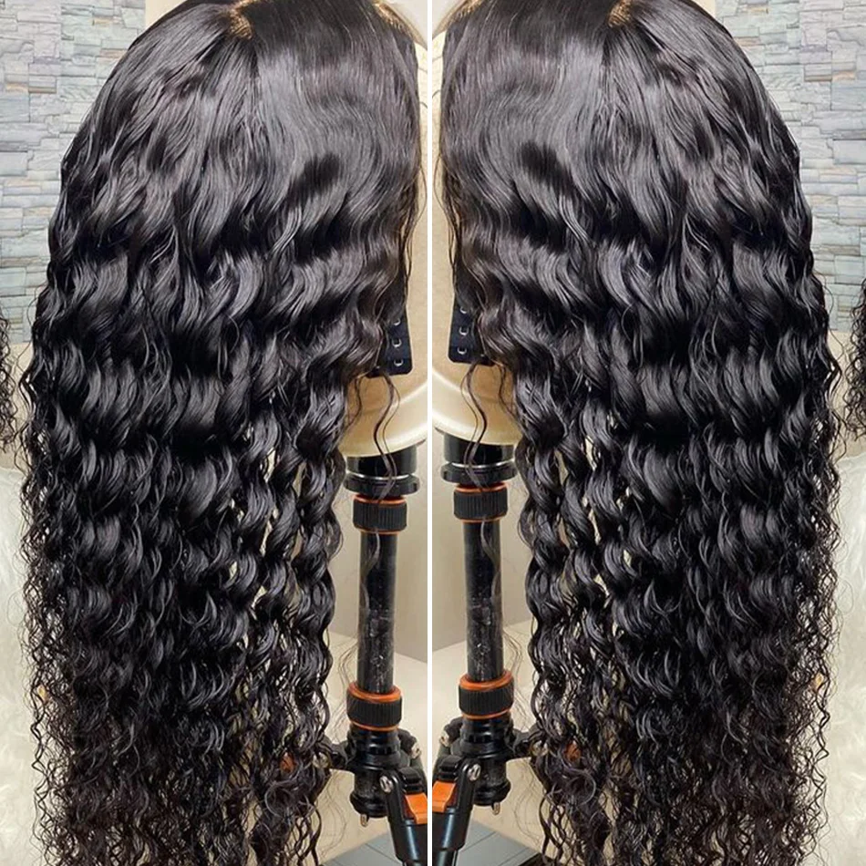 

Wigs virgin brazilian human hair lace wig pre plucked bleached knots transparent lace wig