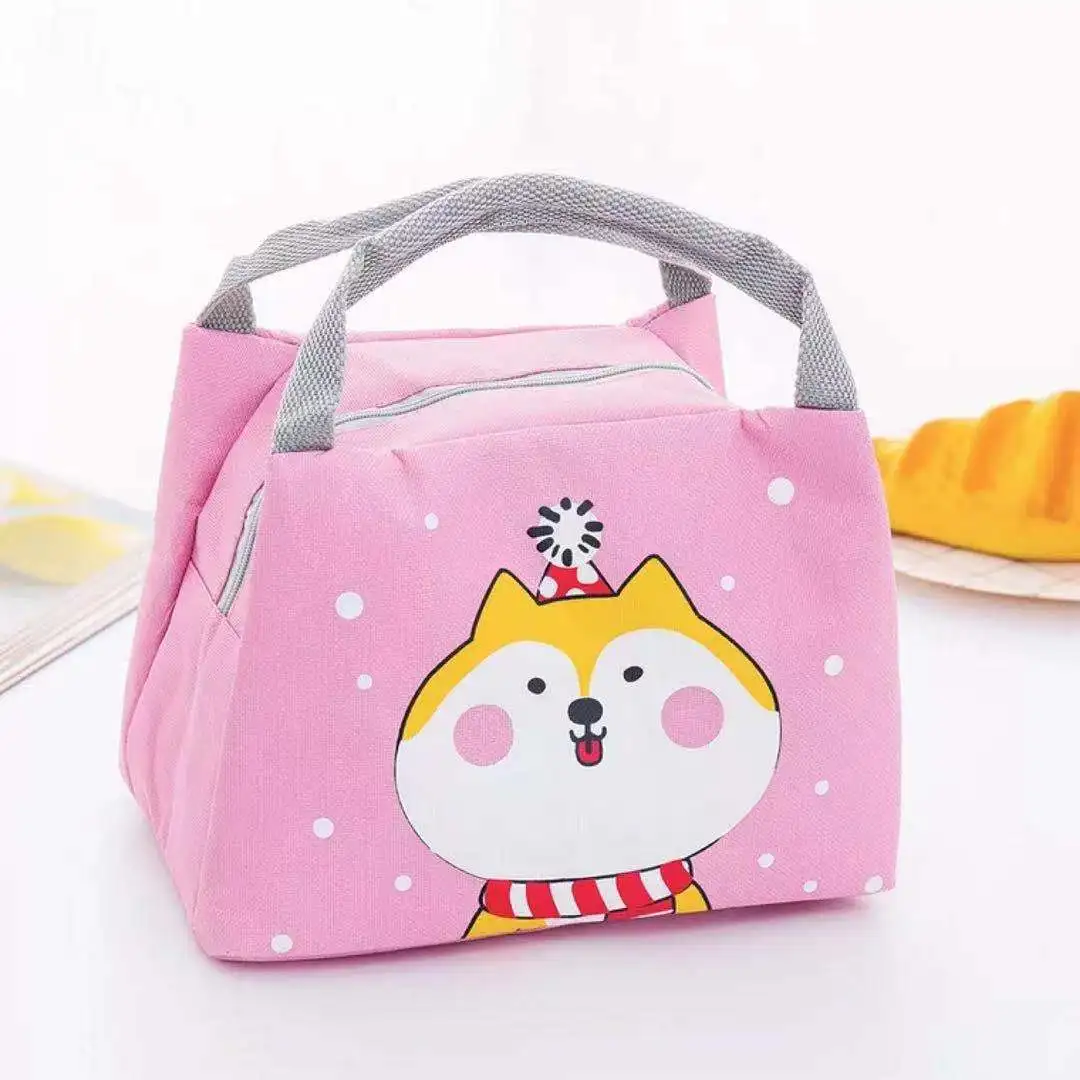 

Wholesale Custom Logo Unicorn Cartoon 600d Polyester Tote Cooler Insulated Lunch Bag For School Kids, Customized color