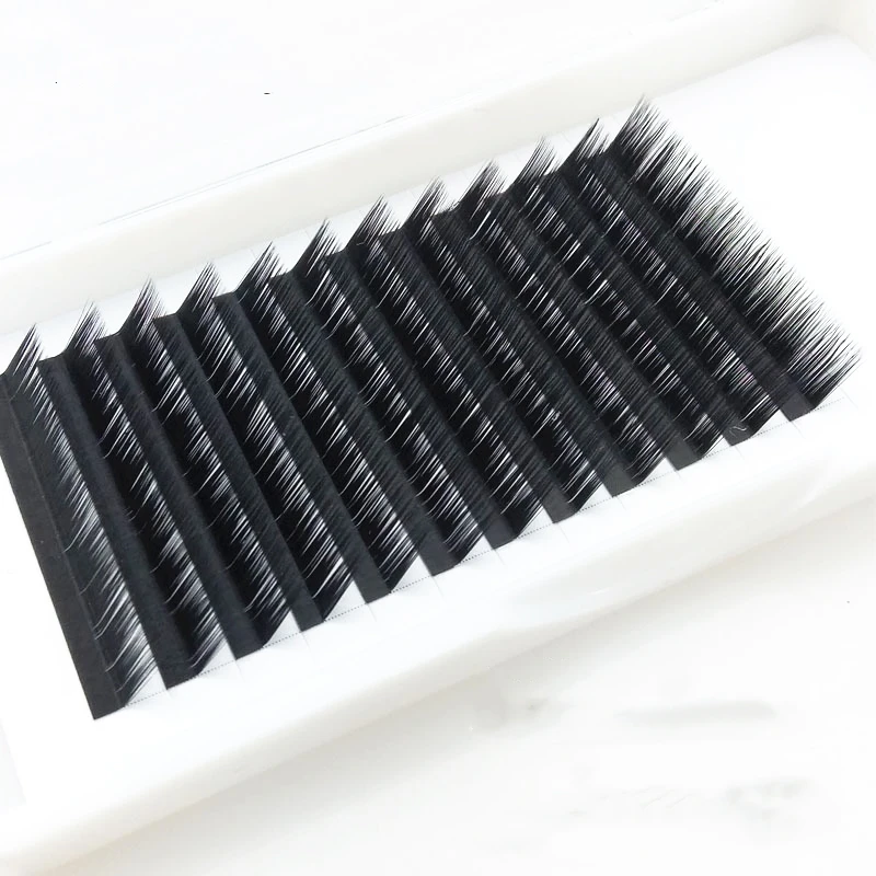 

Wholesale matte easy fan lashes J B C CC D DD L curl 0.03 0.05 0.07 0.10 0.12 0.15 0.20mm easy fan volume fans 25mm, Black