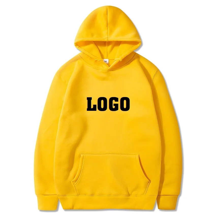 

DropShipping Custom Logo Hoodies Women Men DIY Text Photo Print Pullover Sweatshirt With Pocket Streetwear Kpop Moletom