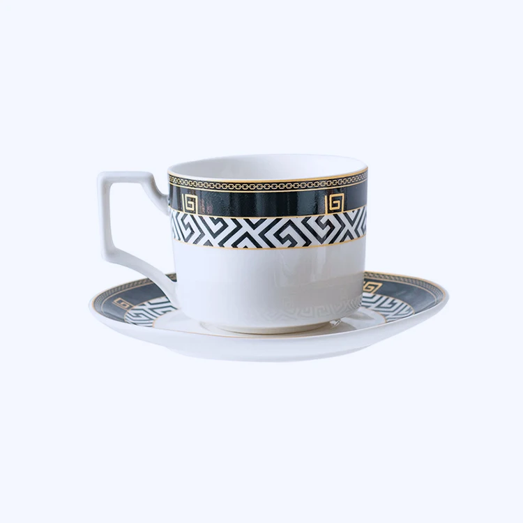 

HY European Light Luxury Moroccan Style Cup Ins Afternoon tea cups and saucer sets ceramic Coffee Cup and Saucer Set