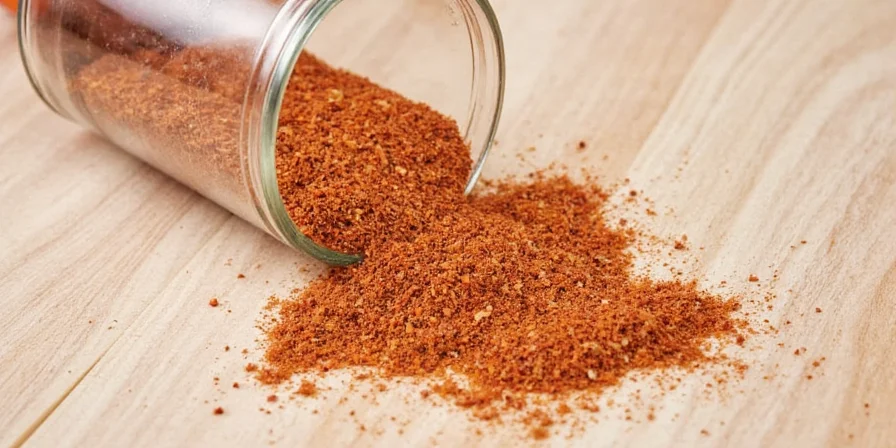 Close-up of seasoned salt on a wooden spoon