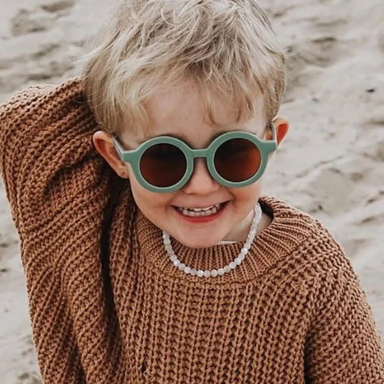 

Round Boy Fashion Kids Children Baby Uv Girls Vintage Retro Cute Party Favors Child Sunglasses
