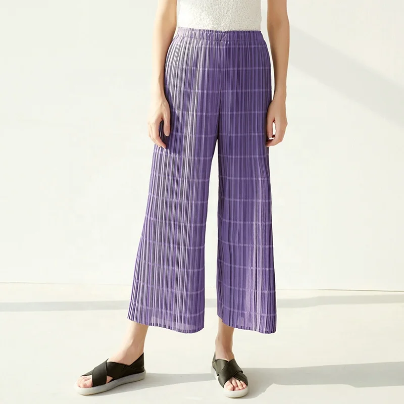 

pants women r new Summer bottom straight pants purple black plus size pants Summer