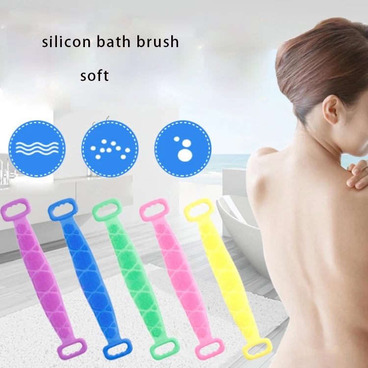 

shower body brush silicone brushes bath towels back scrubber