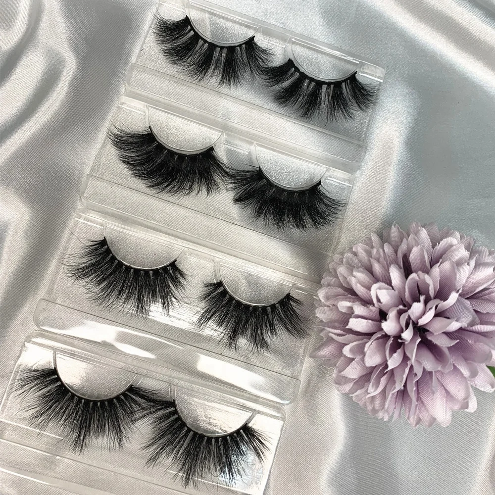 

Free Sample Eyelash Individual Mink Lash Faux Mink Eyelashes Private Label, Natural black mink eyelashes